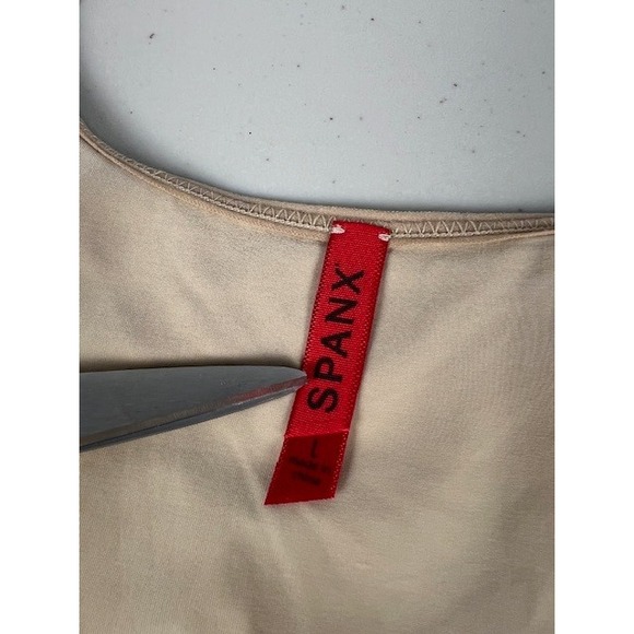 SPANX Simplicity Smoothing Open Bust Full Slip Camisole Shapewear Nude Size L - Picture 7 of 12